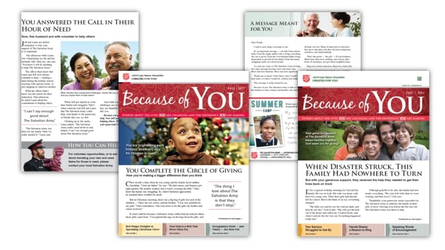 Salvation Army Donor Newsletter