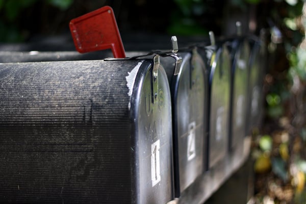 donor direct mail mailbox