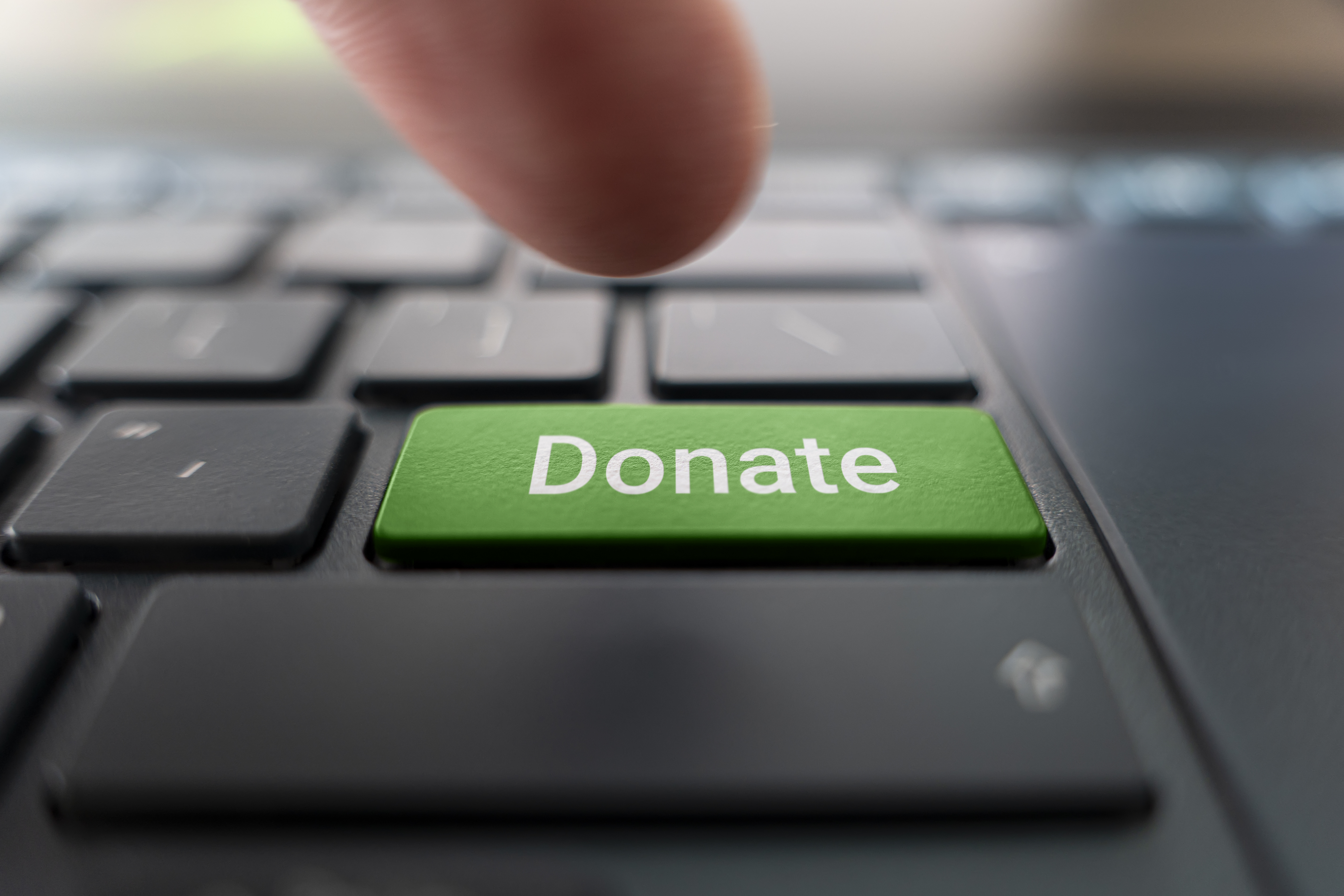 Hitting the donate button