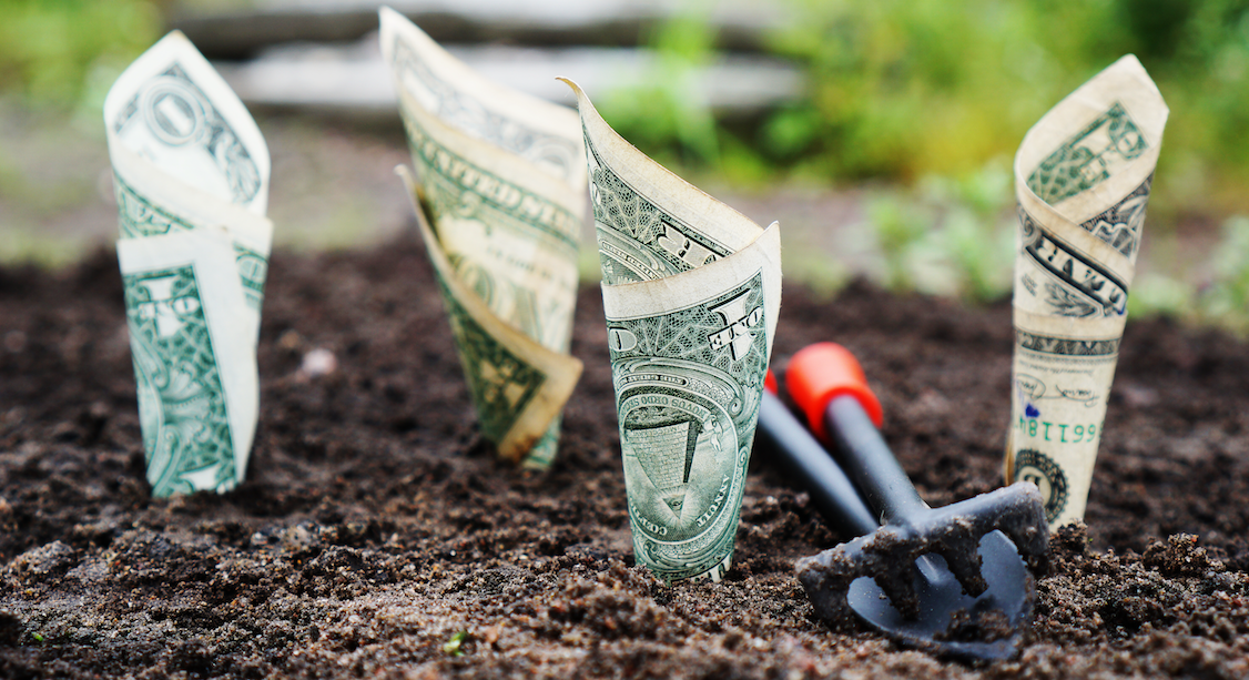 planting money banner